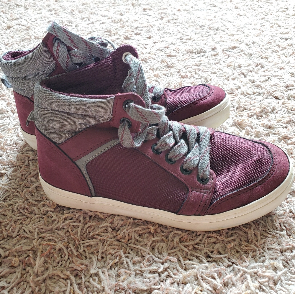Maroon high tops